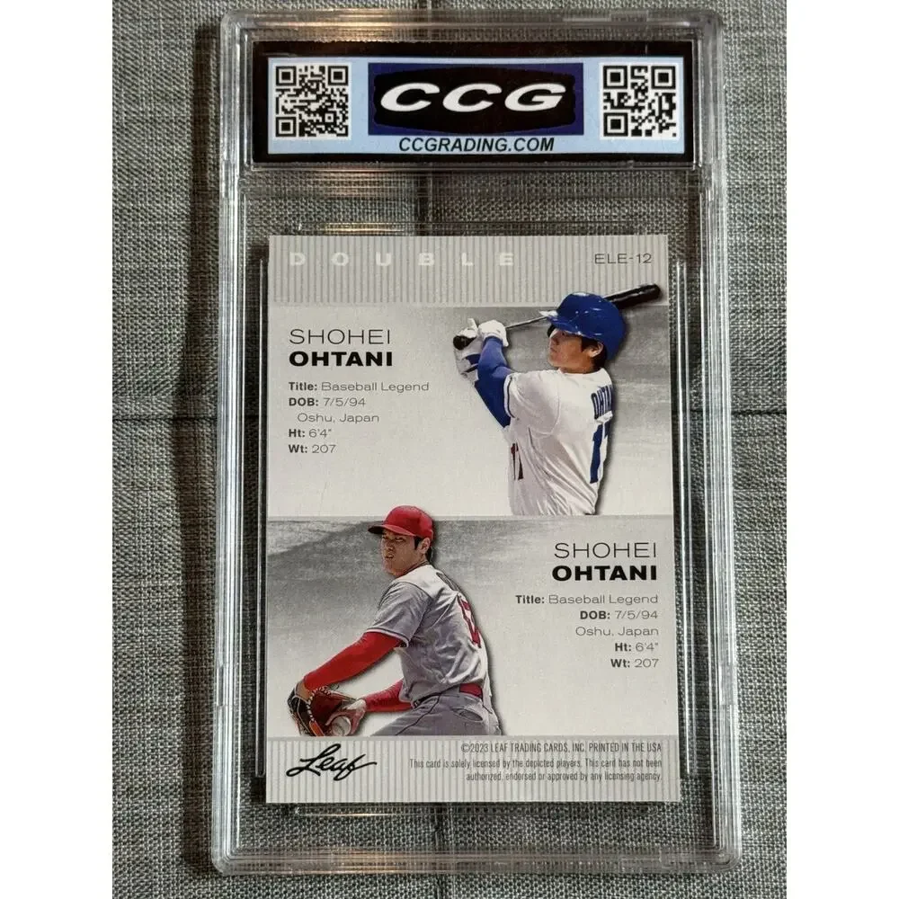 2023 Leaf Exclusive Legends Shohei Ohtani Double ELE-12 Gem Mint 10